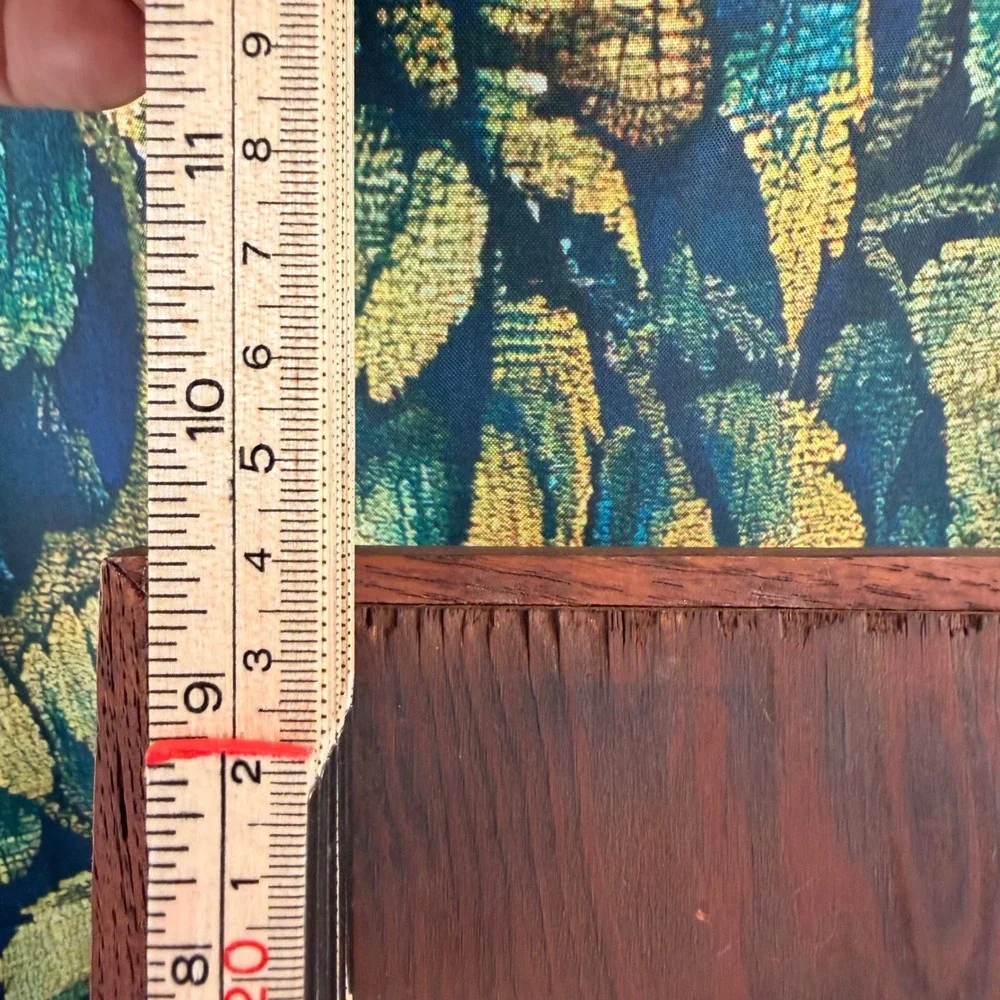 Vintage‎ Peruvian Woven Textile Art Framed Miniature Poncho with Pan Flute 10x8